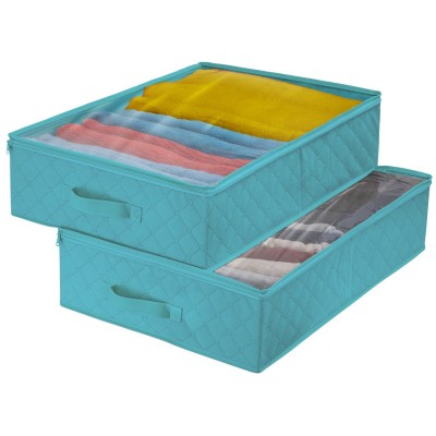 Amazon Hot Selling Foldable Reusable Non-woven Under-bed Cardboard Storage Box