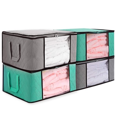 Breathable foldable underbed/quilt pillow Fabric Storage Bag