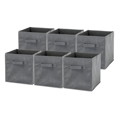 High Quality Foldable Clothing Non Woven Fabric Cube Storage Box For Home Organizer